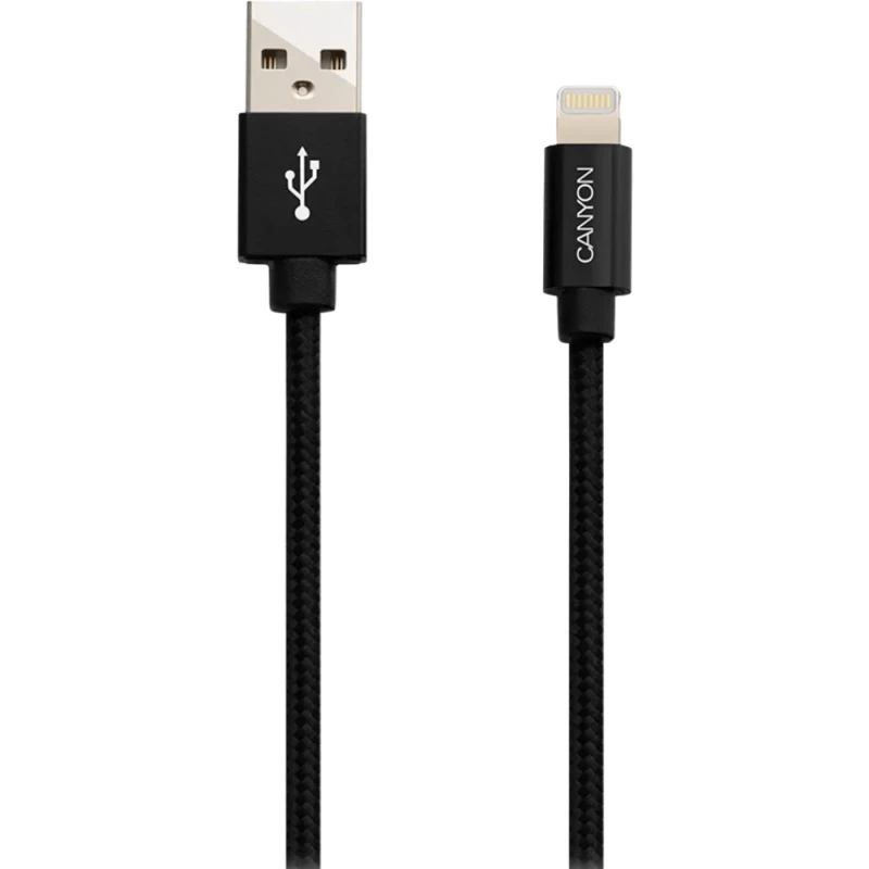 Canyon Cable Usb To Lightning 1m Mfi-3 Black / CNS-MFIC3B