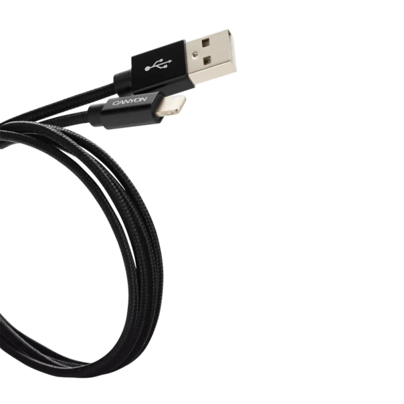 Canyon Cable Usb To Lightning 1m Mfi-3 Black / CNS-MFIC3B