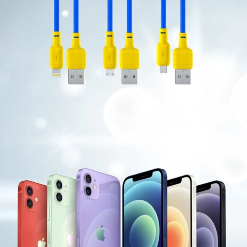 Cable Celius USB to Lightning Yellow / Blue / GP-UCN001L