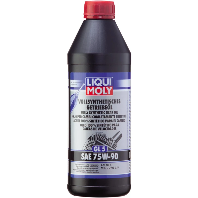 Sürətlər qutusu üçün yağ Liqui Mol Vollsynthetisches Getriebeöl GL5 SAE 75W-90 1414 1 lt