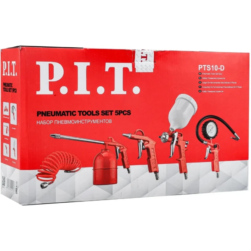 Пневматический набор инструментов P.I.T. PTS10-D