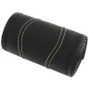 Car Steering Wheel Covers 38cm Black / Yellow Thread