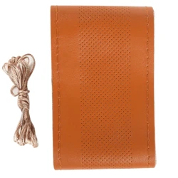 Оплетка на руль Car Steering Wheel Covers 38cm Half Hole Style / Brown