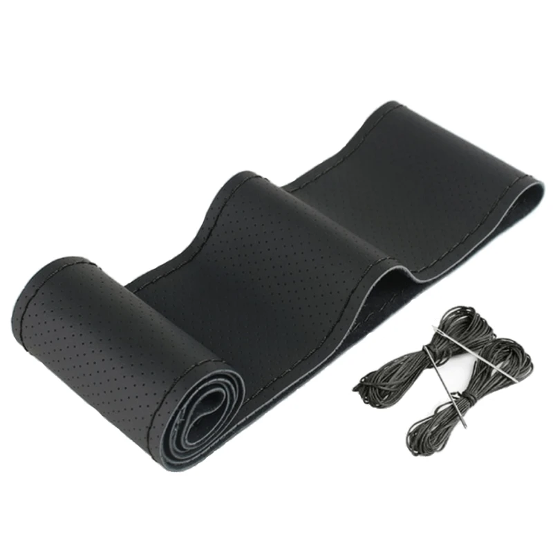 Car Steering Wheel Covers 38cm Full Hole Style / Black