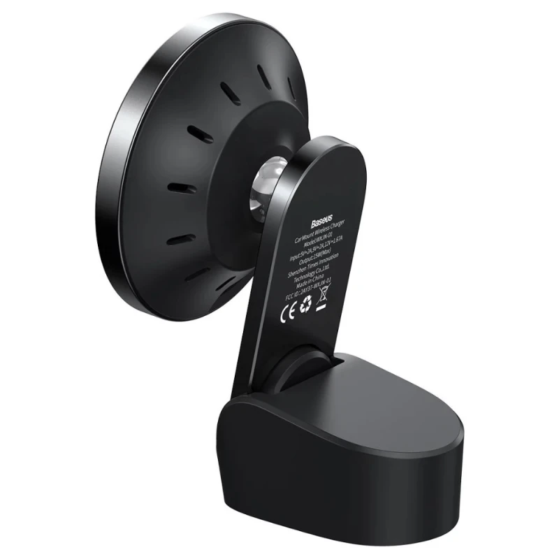 Big Car Mount Wireless Charger Black / WXJN-01