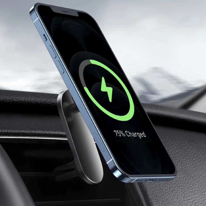 Big Car Mount Wireless Charger Black / WXJN-01