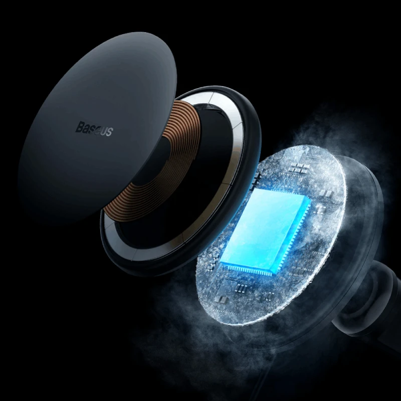 Baseus CW01 Magnetic Wireless Car Charger 40W (15W + Tpye-C 25W) Black / C40141000111-00