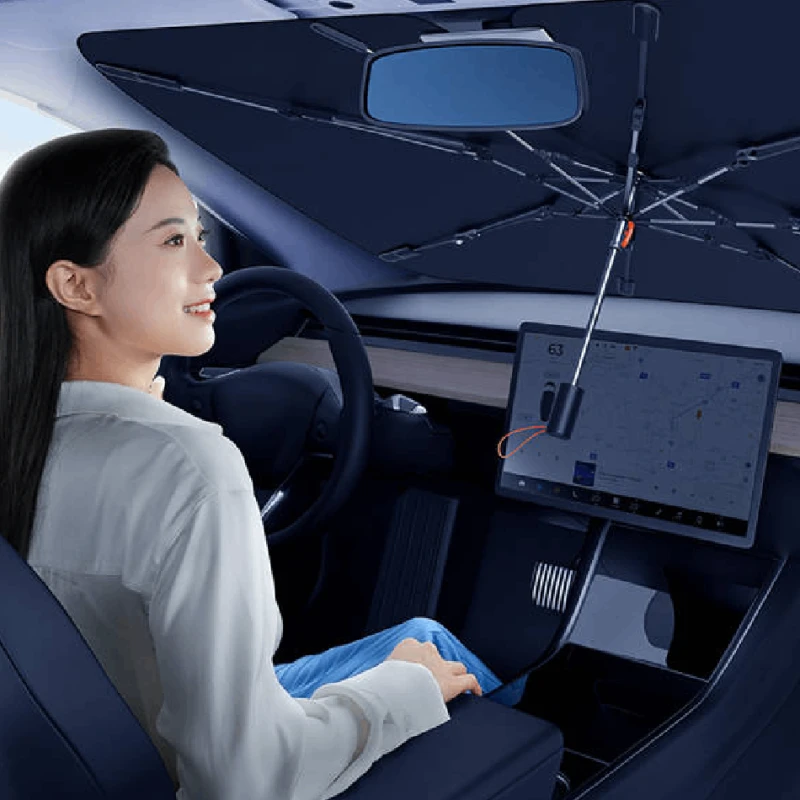 Зонт от солнца для лобового стекла Baseus Doubled-Layered Small / C20656100111-00