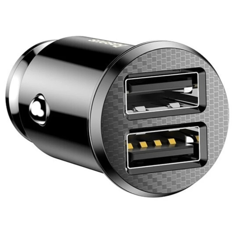 Автомобильное зарядное устройство Baseus Grain Car Charger Black / CCALL-ML01