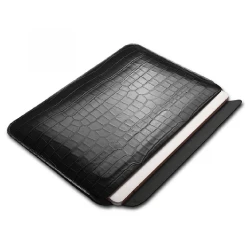 Чехол Wiwu 13.3” Skin Croco Geniunie Leather Black
