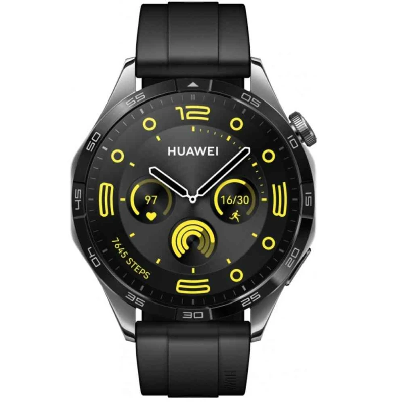 Smart saatlar HUAWEI Watch GT 4 46MM Phoinix-B19F Black W/Black Fluoroelastomer 55020BGT