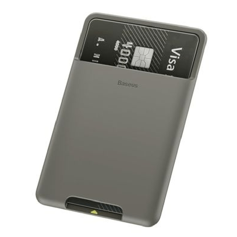 Baseus Stick Silicone Card Bag Dark Grey ACKD-A0G