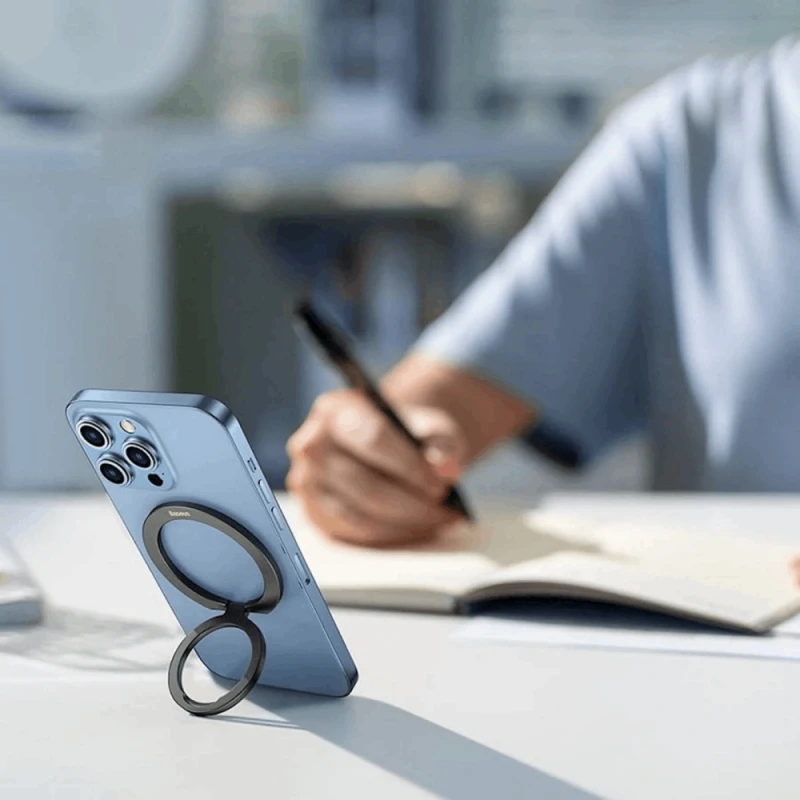 Baseus Halo Series Foldable Metal Ring Stand Grey / SUCH000013