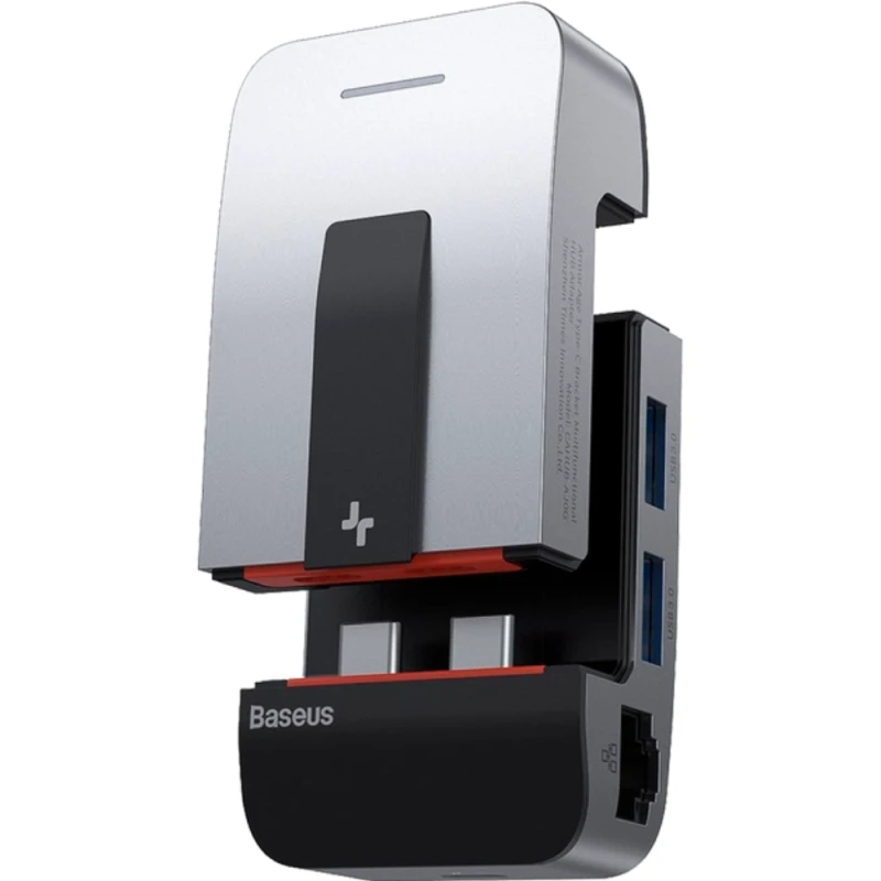 Ötürücülər Baseus Armor Age Type-C Bracket Multifunctional HUB Adapter Space Gray / CAHUB-AJ0G