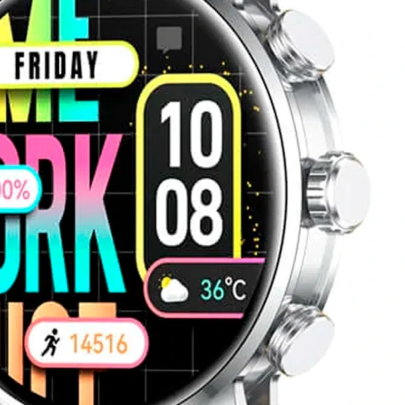 Kieslect Kr2 Stainless Steel / Black Yellow Strap