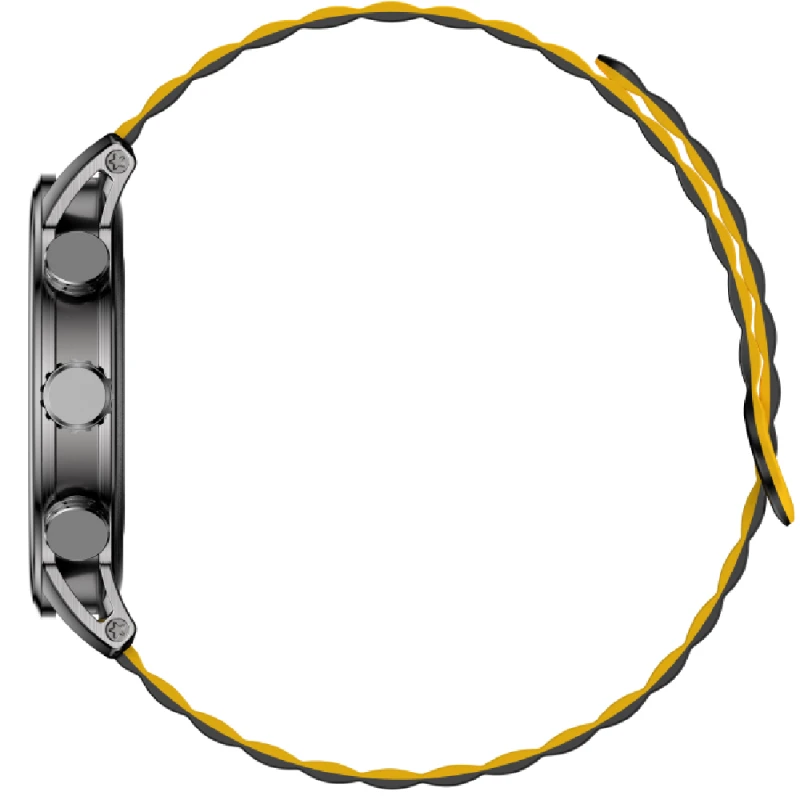 Smart saatlar Kieslect Kr2 Qara / Qara-sarı kəmər