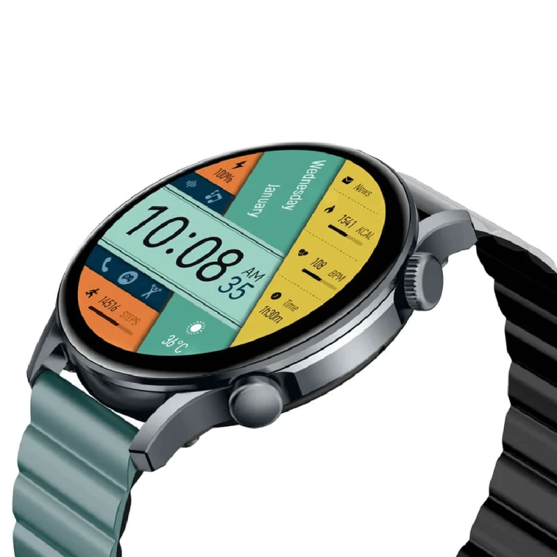 Смарт-часы Kieslect KR Pro LTD Grey / Серо-черный ремешок