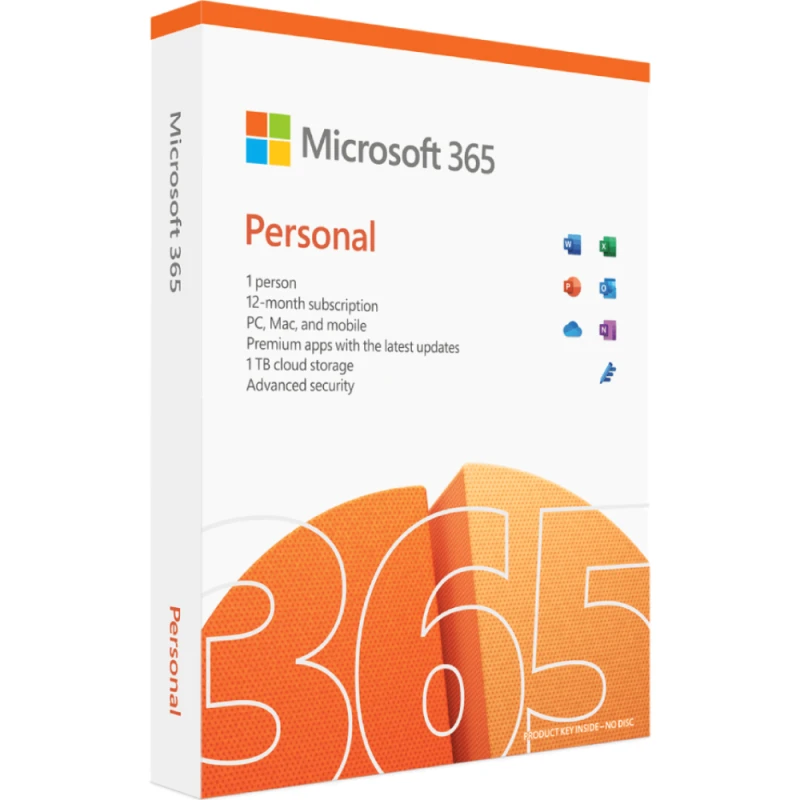 Proqram təminatları Microsoft 365 Personal 1Y (PC or MAC)