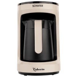 Qəhvədəmləyən Schafer Kahvecim  Automatic Krem 8699131770665