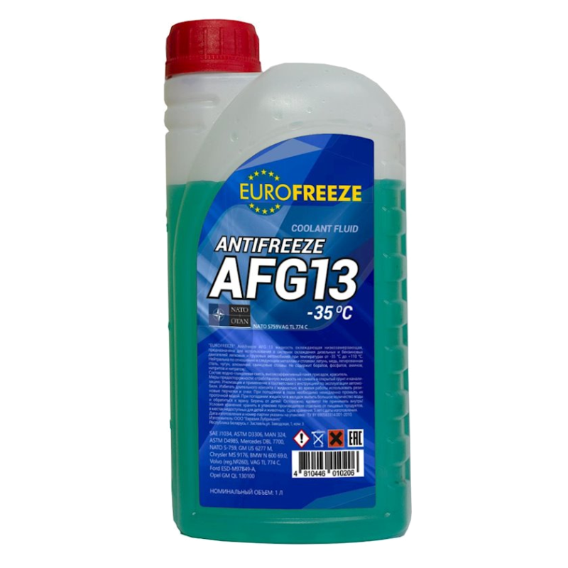 Antifriz Eurofreeze AFG 13 (-35) Yaşıl 1 lt
