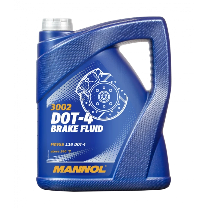 Əyləc mayeləri Mannol 3002 DOT 4 5L Plastic