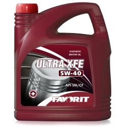 Моторное масло Favorit Ultra XFE SAE 5W-40 4L Пластик