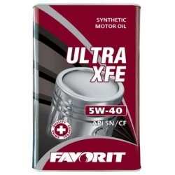 Mühərrik yağı Favorit Ultra XFE SAE 5W-40 4L Metal