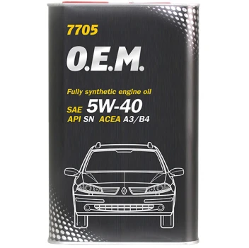 Моторное масло Mannol 7705 O.E.M. For Renault-Nissan SAE 5W-40 4L Metal
