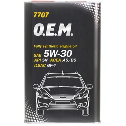Mühərrik yağı Mannol 7707 O.E.M. For Ford-Volvo SAE 5W-30 1L Metal