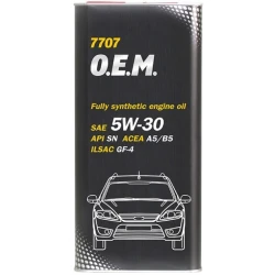 Моторное масло Mannol 7707 O.E.M. For Ford-Volvo SAE 5W-30 5L Metal