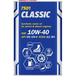 Mühərrik yağları Mannol Classic SAE 10W-40 1L Metal
