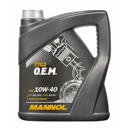 Mühərrik yağı Mannol 7702 O.E.M. For Chevrolet-Opel SAE 10W-40 4L Special