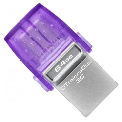 Toplayıcılar Kingston 64 GB Datatraveler MICRODUO3CG3 DTDUO3CG3/64GB-N