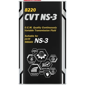 Масло для АКПП Mannol 8220 CVT NS-3 O.E.M Quality Continuously 4L Special