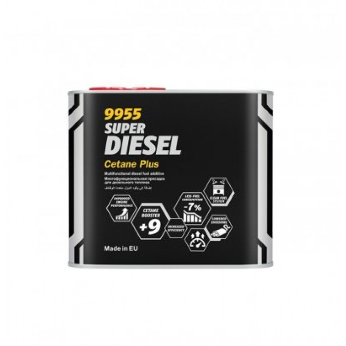 Dizel qatqısı Mannol 9955 Super Diesel Cetane Plus Metal 0.5 lt