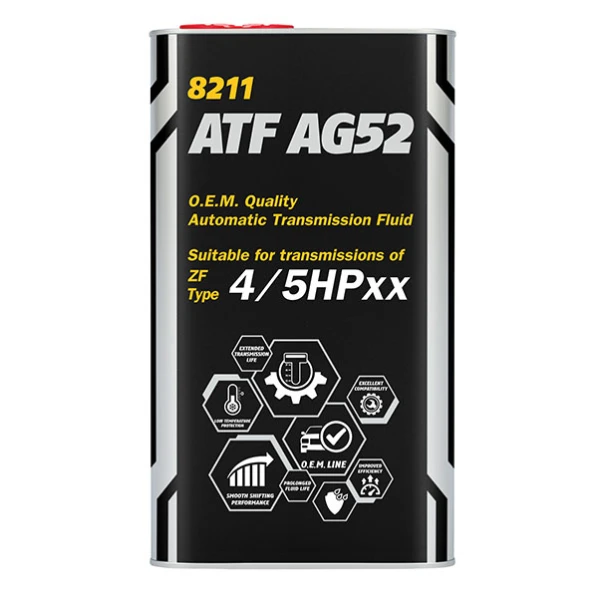 Sürətlər qutusu üçün yağ Mannol ATF AG52 Automatic Special Metal 4 lt