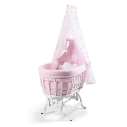 Кроватка-качалка Tahterevalli Luna 70615 Розовая