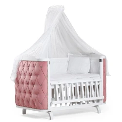 Кроватка-качалка Tahterevalli Luxor 97555 Розовая