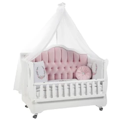 Кроватка-качалка Tahterevalli Paris 85727 Розовая