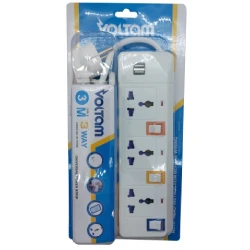 Uzadıcı Voltam 3 m VP-26 3 Way Universal Type Power Strip With 2 Usb