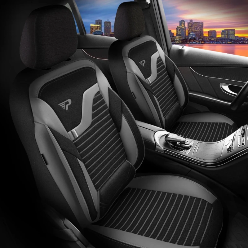 Oturacaq örtükləri Panda Boston Series Grey/Black