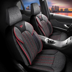 Oturacaq örtükləri Panda Marsel Series Black/Red