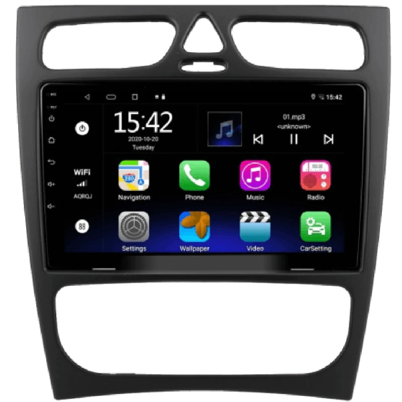 Автомобильный Монитор Android King Cool T18 2/32 GB DSP & Carplay для Mercedes W203 C-Class 2001-2004