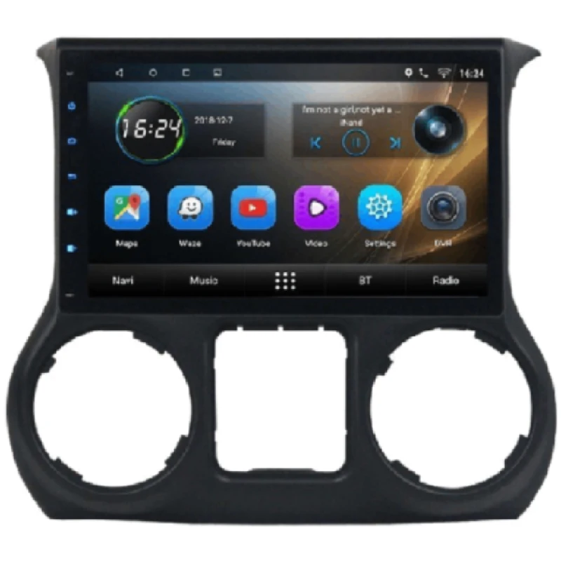 Android Car Monitor King Cool T18 3/32 GB DSP & Carplay For Jeep Wrangler