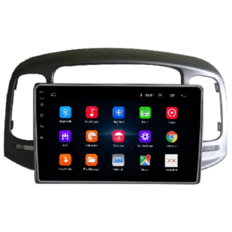 Android Car Monitor King Cool T18 4/64 GB DSP & Carplay For Hyundai Accent 2006-2011