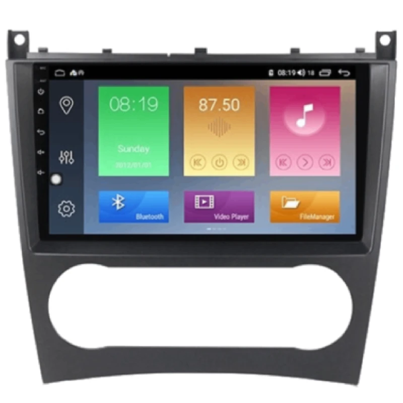 Android Car Monitor King Cool T18 4/64 GB DSP & Carplay For Mercedes C-Class W203 2005-2008