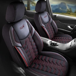 Oturacaq örtükləri Panda Dubai Series Black / Red