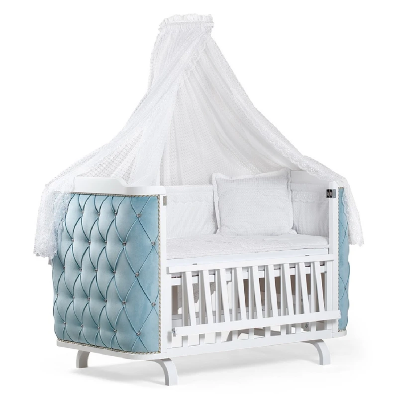 Кроватка-качалка Tahterevalli Luxor 97556 Синяя