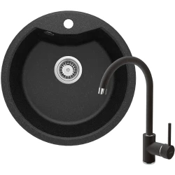 Кухонная мойка с краном Deante Solis ZRSB2803