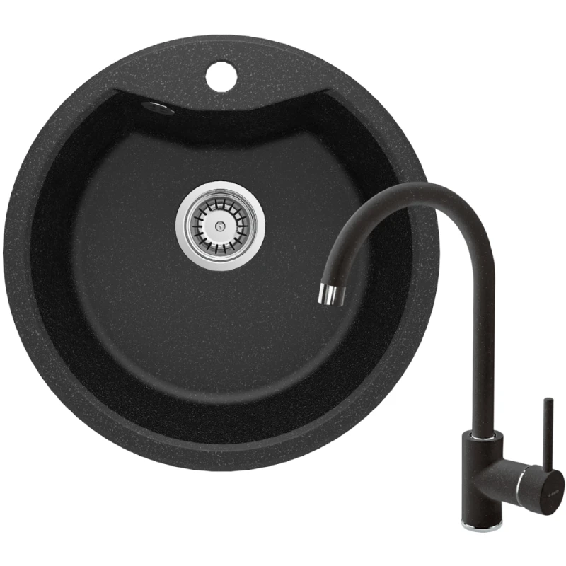 Кухонная мойка с краном Deante Solis ZRSB2803